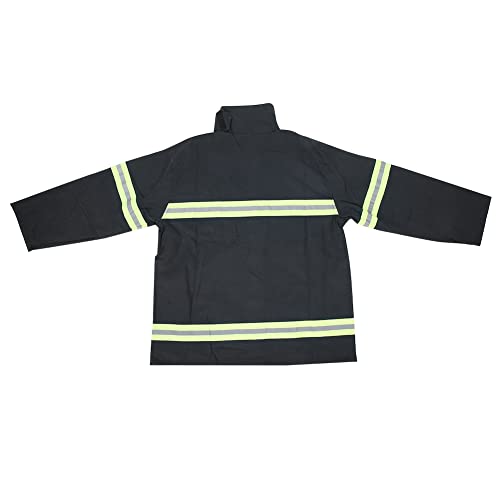 Feuerfester Anzug, feuerfester Overall Verschiedene Größen Reiner Baumwollstoff zum Schweißen für Feuerwehrleute(L) von Jopwkuin