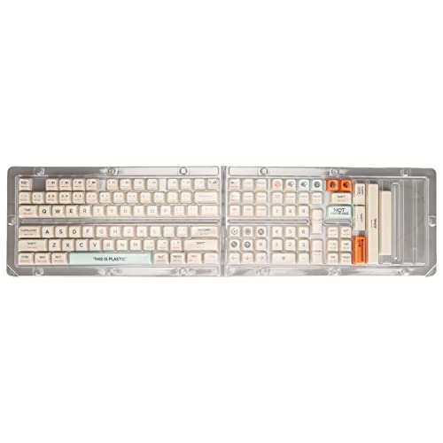 Jopwkuin 128-Tasten-Tastatur-Tastenkappen, PBT-Design, DIY-Tastenkappen für Mechanische Tastaturen, XDA-Höhensublimations-Tastenkappen-Set, mit Teiltypen (Fullsize, Tenkeyless, 75%, 65% und 60%) von Jopwkuin