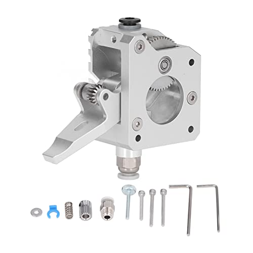 Jopwkuin Extruder, Glatte Zufuhr Langlebiges Silber Besserer Druckeffekt MK8 Extruder aus gehärtetem Stahl für 3D-Drucker für Anet A8(Rechte Hand) von Jopwkuin