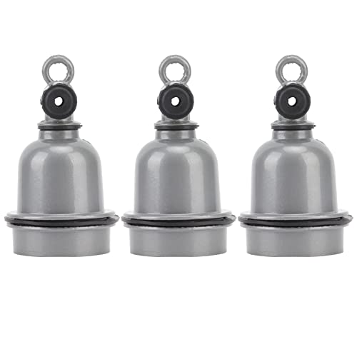 Keramik-Lampenfassung, Aluminiumgehäuse in Standardgröße, Wärmedämmung, Lampenfassung, 3 Stück, mit wasserdichtem Ring für E27-Glühbirnen von Jopwkuin