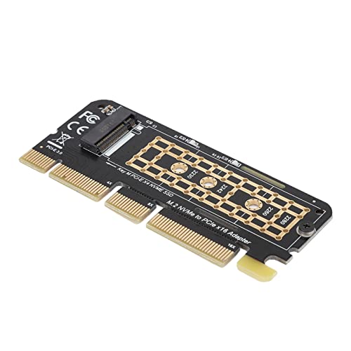 M.2 zu PCI E3.0X16 Adapterkarte, mit 4 Befestigungslöchern PCIE Riser, Test Mehrerer SSDs, Festplattenadapter für Jede M.2 Festplatte mit Standard PCI E Express oder NVME, von Jopwkuin