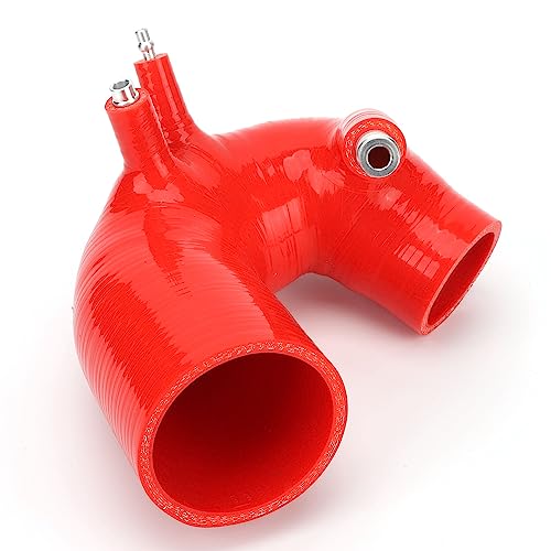 Silikon-Ansaugrohr, Verbesserter Klang, Silikon-Ansaugschlauch-Set, Glatter Luftstrom, Wetterfest, für 500 595 695 500C (Rot) von Jopwkuin