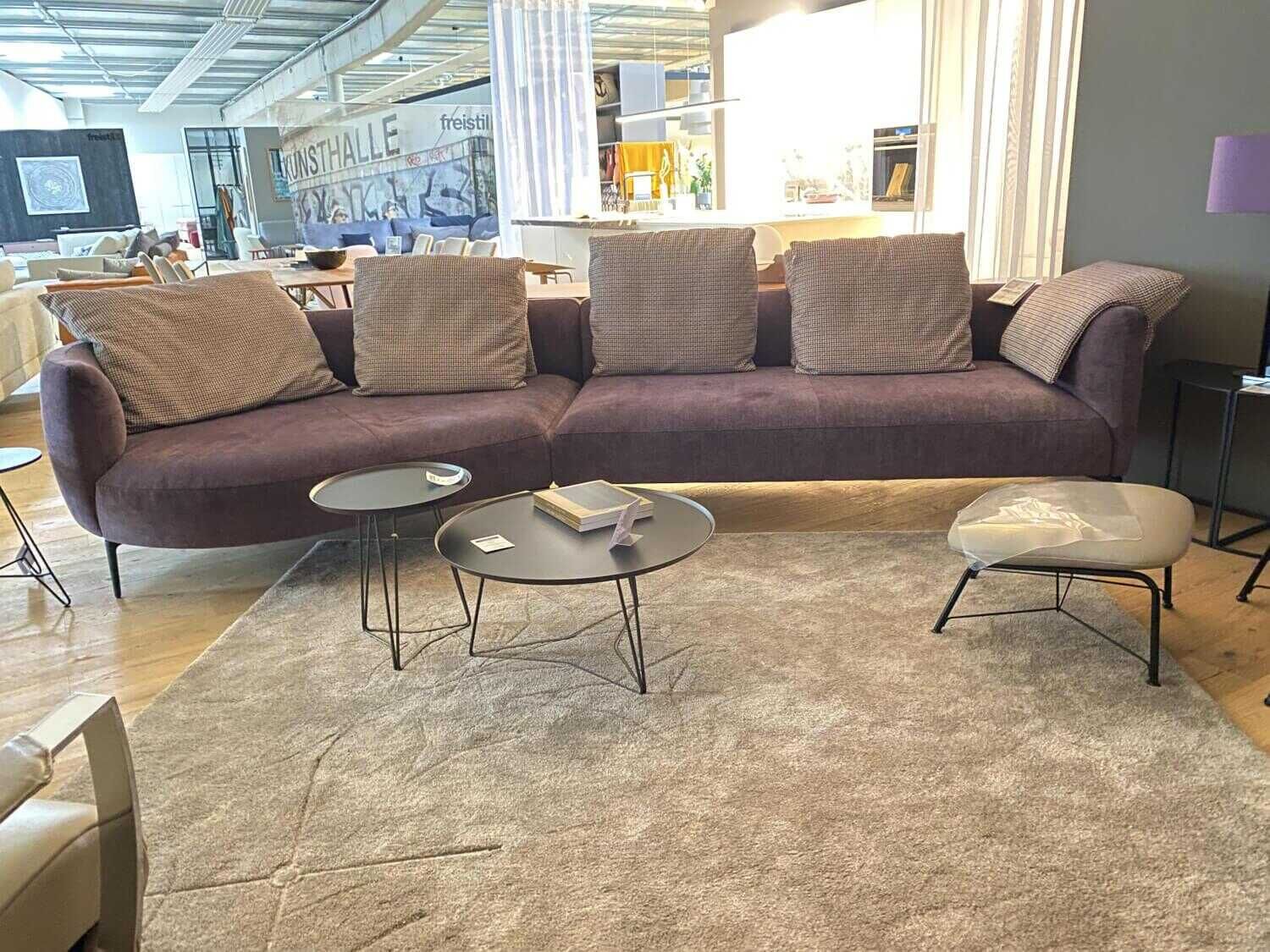 Ecksofa Sophia Landscape Stoff Giorgio C0030 mit Kissen von Jori