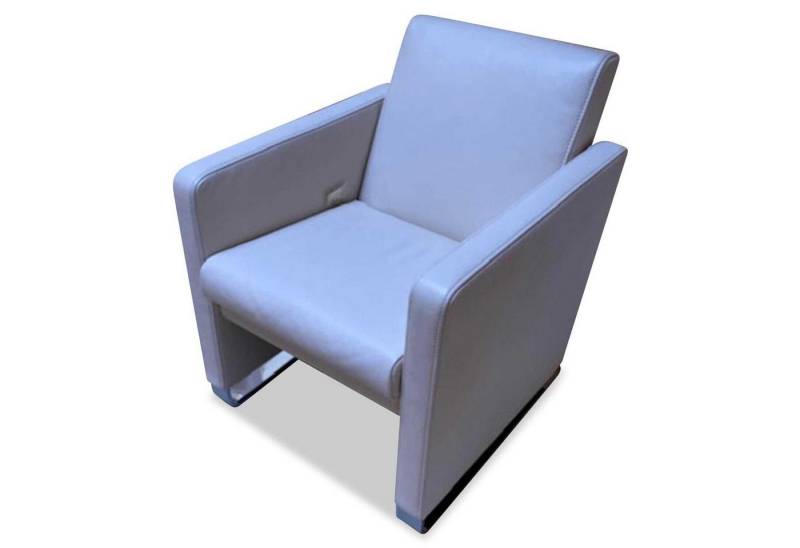 Jori Relaxsessel Sessel Navy JR 4080 Mobil Leder Celia Pearl Kufe Chrom von Jori