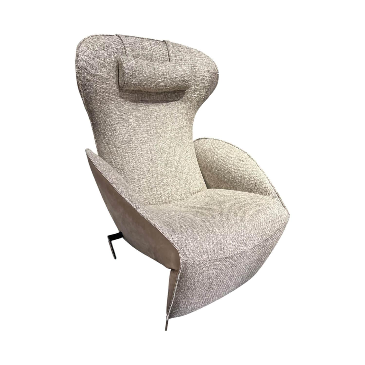 Relaxsessel Daydreamer Innen Stoff Depero 204 Creme Außen Leder Nubuck Cream Ges... von Jori