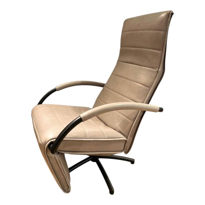 Relaxsessel Mensana Leder Lolita Alberto Braun Grau mit Verstellfunktion von Jori