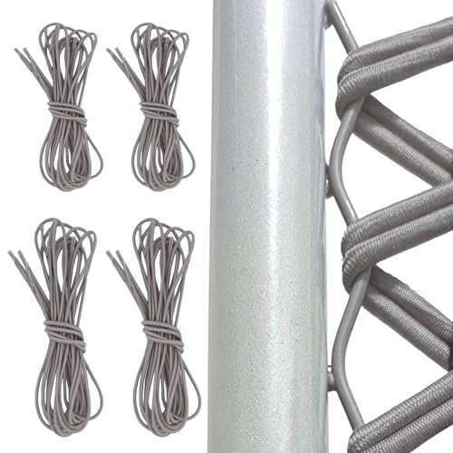 Jortmrd 4 Stück Gummischnur für Relax Liegestuhl Gummiband Ersatzkordeln für Zero Gravity Chair, Elastische Schnur für Sonnenliege, Relaxliege, Gartenliegen Elastikschnüre (2x2,2m+2x1,3m) von Jortmrd