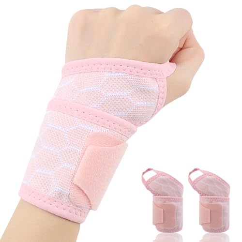 Jorun Handgelenkbandage für linke und rechte Hand, weich, atmungsaktiv, zur Schmerzlinderung, Sport, Arbeit, für Männer und Frauen, 2 Stück Jorun Handgelenkbandage für linke und rechte Hand, weich, atmungsaktiv, zur Schmerzlinderung, Sport, Arbeit, für Männer und Frauen, 2 Stück von Jorun