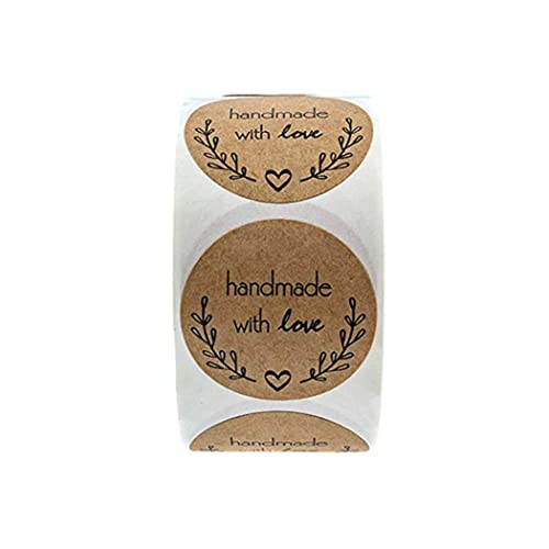 1 Rolle rundes Etikett selbstklebendes Papierdekor für selbstgemachte Geschenke Backdekoration Etikett handgefertigter Aufkleber runder Liebesaufkleber 1 Rolle rundes Etikett selbstklebendes Papierdekor für selbstgemachte Geschenke Backdekoration Etikett handgefertigter Aufkleber runder Liebesaufkleber von Jorzer
