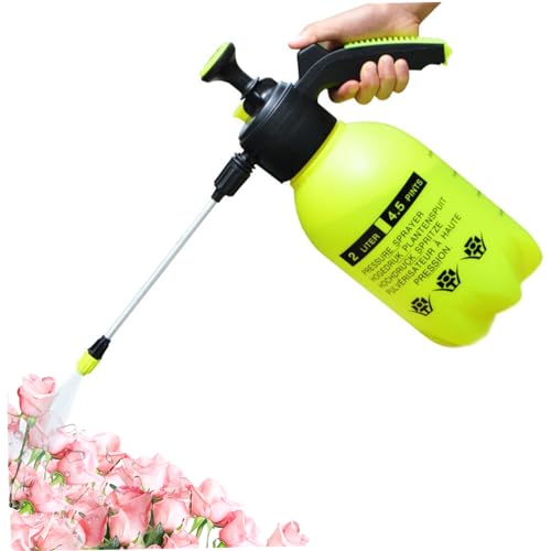 2L Sprühflaschen Gartenpumpe Sprühflasche Tragbare Gartensprüher mit einstellbarem Düsendruck Wassersprühflasche für Pflanzensprühflaschen Gartenarbeit von Jorzer