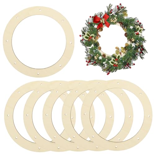 6PCS Kranz Form 10 Zoll Unfinished Holz Kranz Rahmen Pre-Loch Holz Ringe für Handwerk Wohnkultur 6PCS Kranz Form 10 Zoll Unfinished Holz Kranz Rahmen Pre-Loch Holz Ringe für Handwerk Wohnkultur von Jorzer
