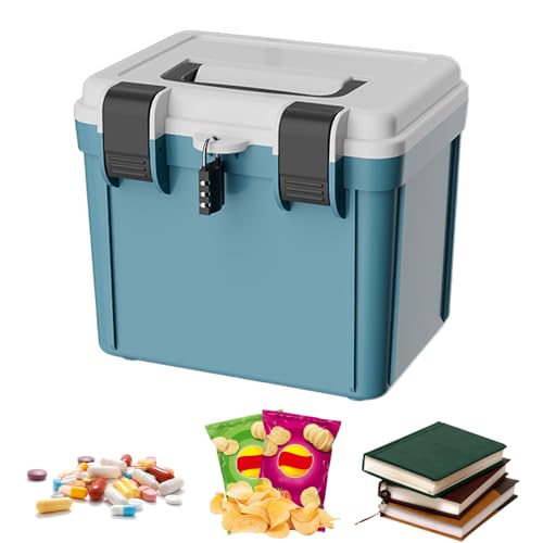 Abschließbare Medikamentenbox 8, 5x7x7, 5Zoll 4 l doppelschichtige Kombinationsschlossbox robuster auslaufsicherer tragbarer Medikamentenschloss-Organizer für die abschließbare Aufbewahrungsbox Abschließbare Medikamentenbox 8, 5x7x7, 5Zoll 4 l doppelschichtige Kombinationsschlossbox robuster auslaufsicherer tragbarer Medikamentenschloss-Organizer für die abschließbare Aufbewahrungsbox von Jorzer