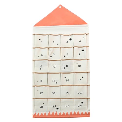 Adventskalender aus Stoff mit 24 Taschen | Leerer Adventskalender zum Selbstbefüllen | Wiederverwendbarer Weihnachts-DIY- | Hängeaufbewahrung | Organizer | DIY- Adventskalender aus Stoff mit 24 Taschen | Leerer Adventskalender zum Selbstbefüllen | Wiederverwendbarer Weihnachts-DIY- | Hängeaufbewahrung | Organizer | DIY- von Jorzer