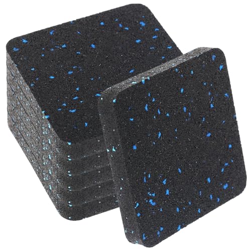 Anti -Vibrationspads, 3, 9 x 3, 9 x 0, 4 Zoll 6pcs Hochdichte Gummi -Schall -Absorbing Matte Square Training Laufband -Gerät für Waschmaschine und Trockner, Luftkompressor von Jorzer
