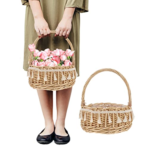 BlumenmäDchenkorb Geschenkkorb Weidenkorb Mit Quasten FüR Hochzeit Gewebter Blumenkorb Mit Griff Ostern Gewebter Korb FüR Gartendekoration 2 StüCk BlumenmäDchenkorb Geschenkkorb Weidenkorb Mit Quasten FüR Hochzeit Gewebter Blumenkorb Mit Griff Ostern Gewebter Korb FüR Gartendekoration 2 StüCk von Jorzer