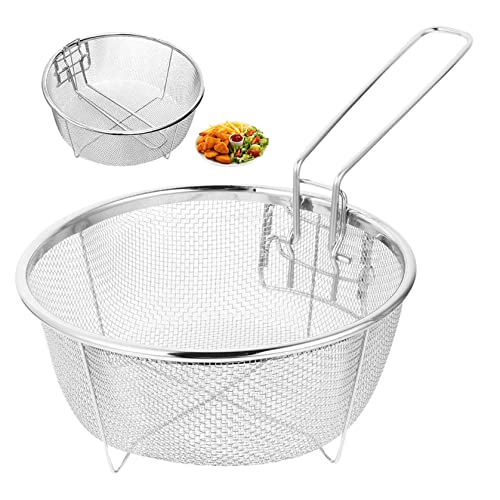 Edelstahl -Stahlbraten Korb Runde Frittierkorb mit Griff Küche Abfluss Korb Waschen Gemüse Korb Abflusskorb Klapper Korb 20 cm Edelstahl -Stahlbraten Korb Runde Frittierkorb mit Griff Küche Abfluss Korb Waschen Gemüse Korb Abflusskorb Klapper Korb 20 cm von Jorzer