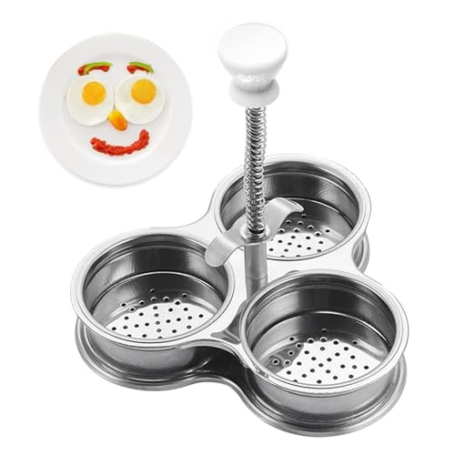 Eierwilderer Edelstahl pochierte Eierhersteller -Kocher mit 3 Tassen zum Frühstück Kochwerkzeug Poacher Edelstahl Poached Maker Kocher. Eierwilderer Edelstahl pochierte Eierhersteller -Kocher mit 3 Tassen zum Frühstück Kochwerkzeug Poacher Edelstahl Poached Maker Kocher. von Jorzer