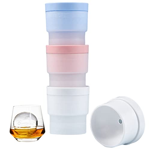 Eiswürfelformen Eisballhersteller wiederverwendbares Silikon-Eisform Runde Eiswürfelschalen Eisballform für Whisky Cocktail-Getränk Easy-Release 3pcs Eiswürfelformen Eisballhersteller wiederverwendbares Silikon-Eisform Runde Eiswürfelschalen Eisballform für Whisky Cocktail-Getränk Easy-Release 3pcs von Jorzer
