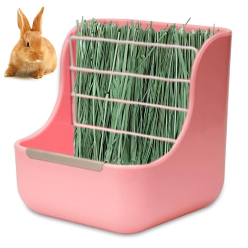 Futternapf für Meerschweinchen, 2-in-1-Heu-Futternapf für Kaninchen mit robustem Metallrahmen, mit Kreuzschraube befestigter Gras- und, sicherer Heuhalter für Käfige und mehr ... Futternapf für Meerschweinchen, 2-in-1-Heu-Futternapf für Kaninchen mit robustem Metallrahmen, mit Kreuzschraube befestigter Gras- und, sicherer Heuhalter für Käfige und mehr ... von Jorzer