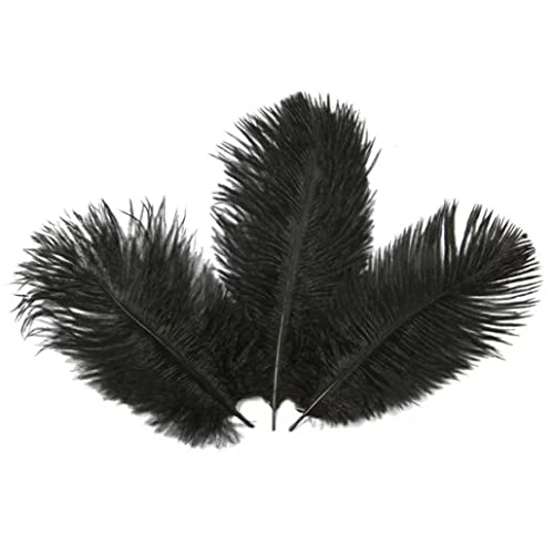 Große Federn künstliche Straußenfedern Basteln DIY Federfedern für Hochzeit Weihnachtsdekoration 3 Stück Schwarz Große Federn künstliche Straußenfedern Basteln DIY Federfedern für Hochzeit Weihnachtsdekoration 3 Stück Schwarz von Jorzer