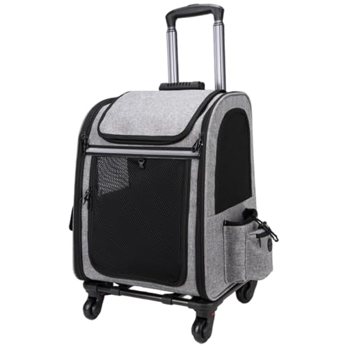Haustierträger mit Räder Airline zugelassen, erweiterbarer Rucksack für Rolling Cat Dog, Haustierträger mit Rädern und Teleskopgriff für Reisedekoration im Freien. Haustierträger mit Räder Airline zugelassen, erweiterbarer Rucksack für Rolling Cat Dog, Haustierträger mit Rädern und Teleskopgriff für Reisedekoration im Freien. von Jorzer