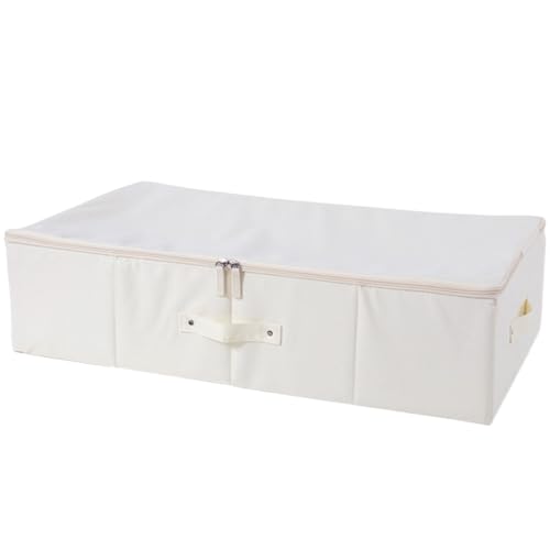 Hochzeitskleid Aufbewahrungsbox Hochzeitskleid Konservierungsbox Staubdichtes Reißverschluss Hochzeit Keedsake Box mit Griffbox für unter Bettschrank, 28x15.8x6.9 von Jorzer