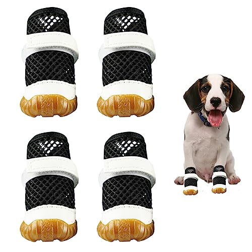 Hundeschuhe 4pcs atmungsaktive Hundestiefel für heiße Bürgersteigern Sommerschuhe Nicht-Schlupftier-Paw-Schutz für den Sommer, für Heißepflaster, PAW-Protektor, Stiefel für Hunde Hundeschuhe 4pcs atmungsaktive Hundestiefel für heiße Bürgersteigern Sommerschuhe Nicht-Schlupftier-Paw-Schutz für den Sommer, für Heißepflaster, PAW-Protektor, Stiefel für Hunde von Jorzer