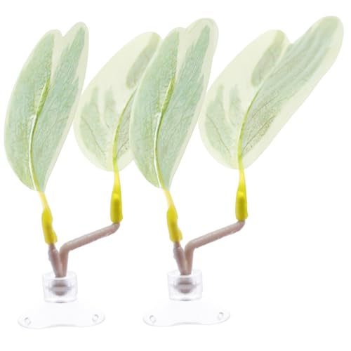Jorzer Betta Hängematte, realistische lebendige Betta -Blatthängematte, 2pcs Saugnapfbecher montiertes leichtes Fischspielzeug für Flunder, Clownfische, Guppy Fish, Blatt, Bett Jorzer Betta Hängematte, realistische lebendige Betta -Blatthängematte, 2pcs Saugnapfbecher montiertes leichtes Fischspielzeug für Flunder, Clownfische, Guppy Fish, Blatt, Bett von Jorzer