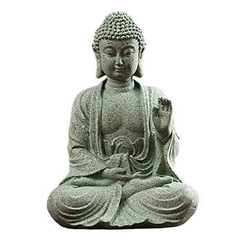 Jorzer Buddha-Statue Mini-Buddha Buddah-Ornament Sandstein Meditationsbuddha Meditationszubehör für Zen-Garten Stil 2 -Statue Jorzer Buddha-Statue Mini-Buddha Buddah-Ornament Sandstein Meditationsbuddha Meditationszubehör für Zen-Garten Stil 2 -Statue von Jorzer