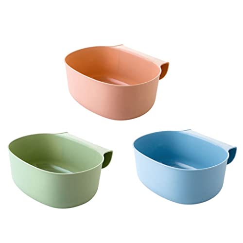 Jorzer Hanging Müllbehälter unter dem Waschbecken Müllbehälter Küchenabfall Sammlung Kabinett Tür Hänge großer Mülleimer Dose Lidless Plastiklagerbox 3pcs von Jorzer