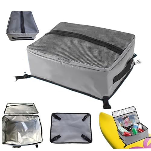 Jorzer Kajakkühler isolierter Paddelbrettkühler wasserdichtem Beutel mit Zwei Reißverschluss, repariertes Gurt ＆ obere Mesh -Tasche, tragbare Paddelbrettbeutel mit Griffzubehör von Jorzer