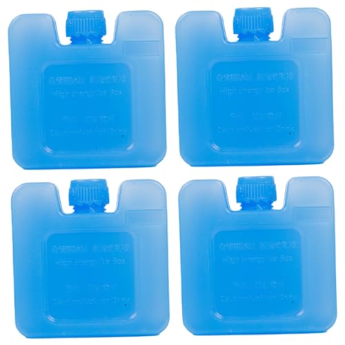 Jorzer Kühler -Schock -Eisbeutel, tragbare Blaue Eisblöcke für Kühler für die Aufbewahrung von Lebensmitteln 4pcs 2.8x2.8x1.2Reusable Blöcke für, Blaue Packungen für von Jorzer