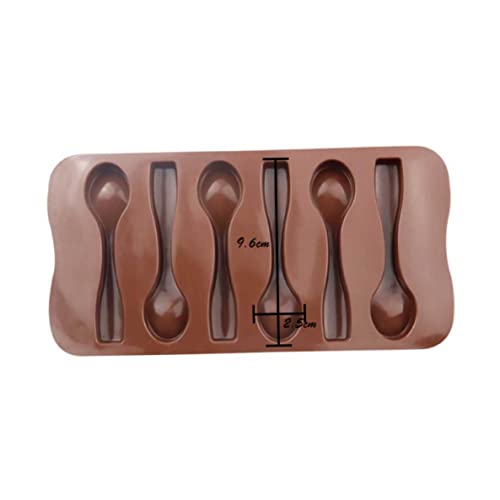 Löffel Silikonform Easy Backwerkzeuge für Mousse -Kuchen Schokoladen -Dessert -Eiscreme - braun 1pc von Jorzer