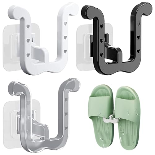 Jorzer Schuhregal 3-teiliges wasserdichtes U-förmiges Schuhregal zur Wandmontage selbstklebendes zum Aufhängen an der Wand platzsparender Schuhhalter für die Wandmontage im Türschrank von Jorzer