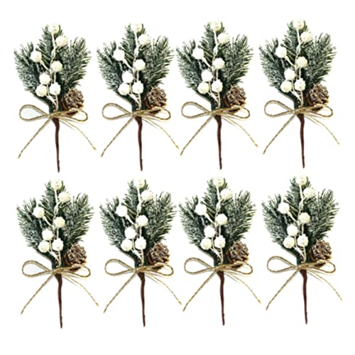 Jorzer Weihnachten Beeren Kiefernkegel Künstliche Kiefernzweige Stamm Stamm Weihnachtsgirlande Dekor Weiß 8pcs, Weihnachtsbeeren Zweige, Künstliche Weihnachts -Picks, Künstliche Kiefernzweige Jorzer Weihnachten Beeren Kiefernkegel Künstliche Kiefernzweige Stamm Stamm Weihnachtsgirlande Dekor Weiß 8pcs, Weihnachtsbeeren Zweige, Künstliche Weihnachts -Picks, Künstliche Kiefernzweige von Jorzer