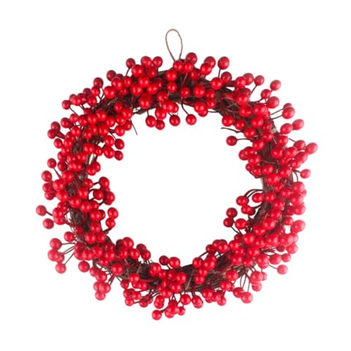Jorzer Weihnachtsbeerenkranz roter Beerenkranz 35,4 cm Weihnachtsbeerenkranz für die Haustür künstlicher Beerenkranz Weihnachtsdekoration zum Aufhängen an der Tür für Weihnachten Jorzer Weihnachtsbeerenkranz roter Beerenkranz 35,4 cm Weihnachtsbeerenkranz für die Haustür künstlicher Beerenkranz Weihnachtsdekoration zum Aufhängen an der Tür für Weihnachten von Jorzer