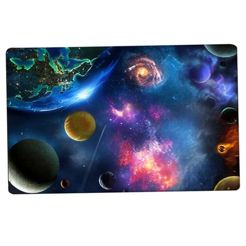 Jorzer Weltraumteppich 81, 3 x 119, 4 cm Gaming-Teppich mit Planeten-Print Weltraumdekor für Wohnzimmer Schlafzimmer Kinderteppiche fürs Schlafzimmer von Jorzer