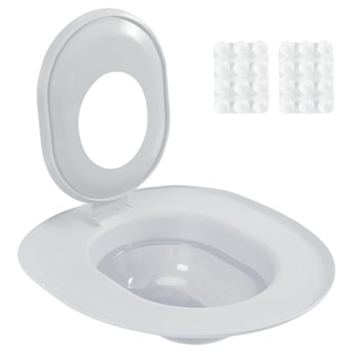 Katzen -Toiletten -Trainer Kit, Wiederverwendbare abnehmbare Plastikkatze Toilettensitz mit Saugnäpfeln sicheres Töpfchen für Heimtier -Shop -Trainingsgerät Großuniverseller Katzentoilette Deodorant von Jorzer