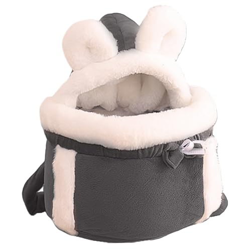 Katzenbeutel Träger weicher & Warmer Katzenhund -Vorderträger Doppelpockt Rucksack Winter -Plüsch -Rucksack für Katzen Haustier Hängende Brustbeutel für Outdoor -Reise, m, innerhalb von 5 kg Haustie von Jorzer