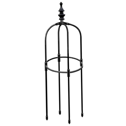 Obelisk-Spalier 91 cm hoch rund verdickt rostfrei Formschnittrahmen DIY-Kletterpflanze einfach zu montierender Pflanzenrahmen für Gartenkletterpflanzen Formschnittrahmen von Jorzer