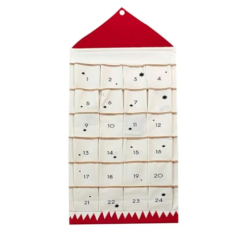 Stoff Adventskalender 24 Taschen Weihnachts Adventskalender 2023 DIY Leerer zum selbst befüllen Hängeaufbewahrung Organizer Diy Stoff Adventskalender 24 Taschen Weihnachts Adventskalender 2023 DIY Leerer zum selbst befüllen Hängeaufbewahrung Organizer Diy von Jorzer