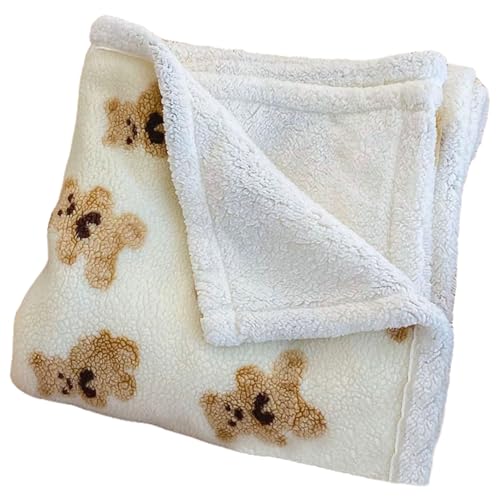 Teddybärendecke, 28x39 Zoll gemütlich warm Dicke Wurfdecke, süße Bärendecke, reversibler Bärentwurf für Sofa, Bett, Couch Teddybärendecke, 28x39 Zoll gemütlich warm Dicke Wurfdecke, süße Bärendecke, reversibler Bärentwurf für Sofa, Bett, Couch von Jorzer