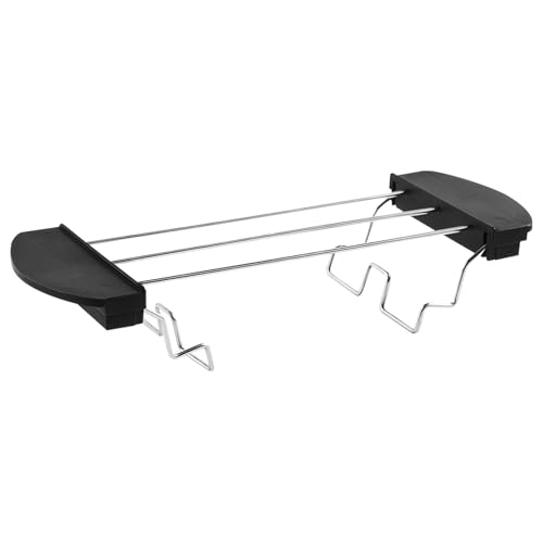 Toaster Warming Rack Edelstahl Toast Rack Faltbarer Toasthalter mit Griff-Anti-Scald-Racks für 2 Scheibenbrotwärmungszubehör von Jorzer