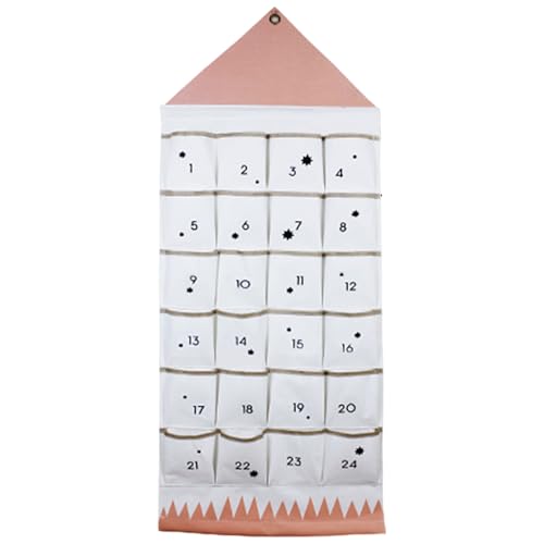Weihnachts-Adventskalender 2025 Stoff-Wandbehang befüllbarer Adventskalender mit 24 Taschen für die Weihnachts-Countdown-Dekoration zu Hause Weihnachts-Adventskalender 2025 Stoff-Wandbehang befüllbarer Adventskalender mit 24 Taschen für die Weihnachts-Countdown-Dekoration zu Hause von Jorzer