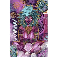 Ayomide Von Justin Copeland, Schwarze Animation Kunst, Leute Frau Kunst Geschenk, Mutter Geschenk von JosGalleryStore