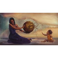 Wenn Diese Welt Mir Gehörte Frau Von Kevin Williams, Wak, Die Liebe Der Schwarzen Mutter, Kunst Familie von JosGalleryStore