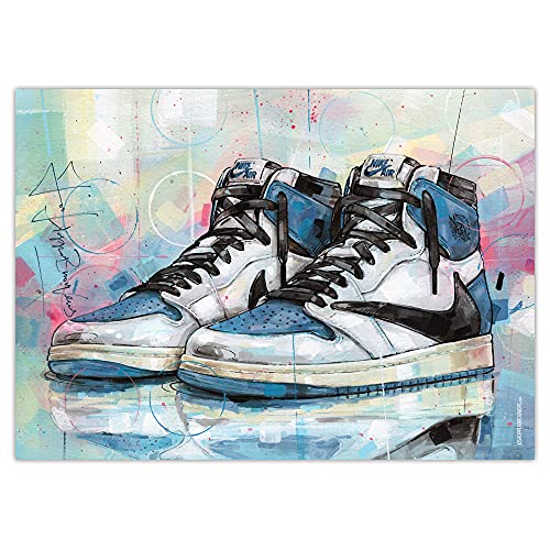 JosHoppenbrouwers Air Jordan 1 High Travis Scott x Fragment Druck, 50 x 70 cm, ungerahmt, 19.68×27.56 von JosHoppenbrouwers