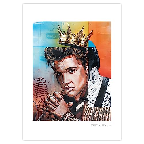 Elvis Presley Druck (50x70cm) von JosHoppenbrouwers