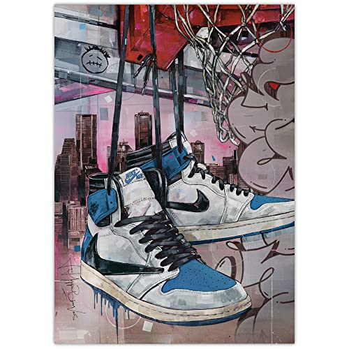 JosHoppenbrouwers Air Jordan 1 Travis Scott Fragment High Poster 42 x 29,7 cm (A3) von JosHoppenbrouwers