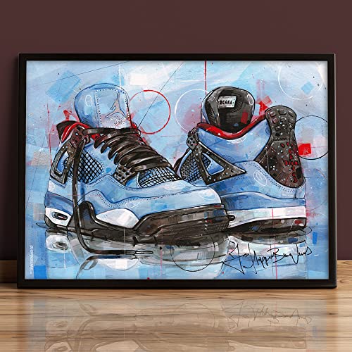 JosHoppenbrouwers Air Jordan 4 Poster (50 x 70 cm), ungerahmt von JosHoppenbrouwers